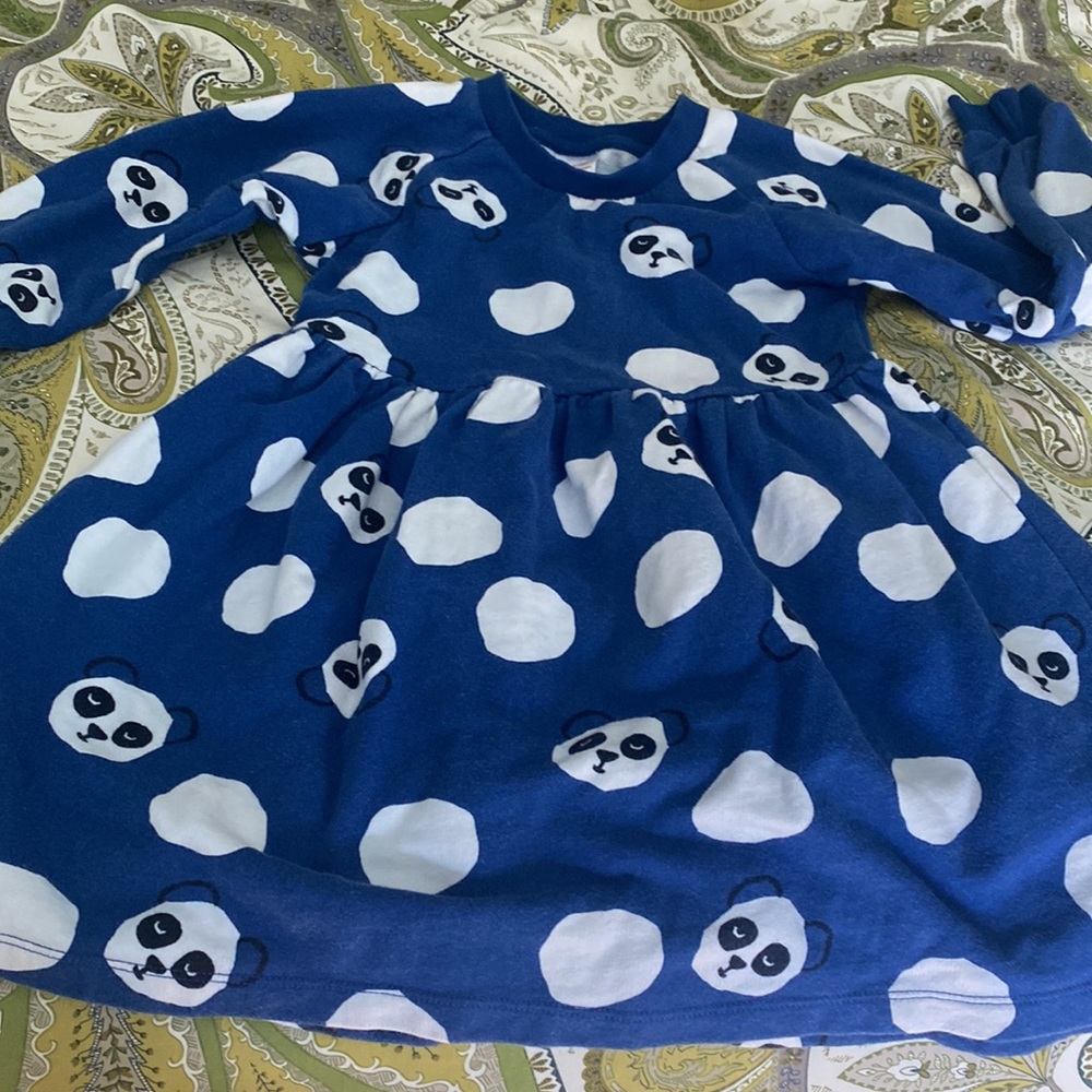 Hanna Andersson sweatshirt panda dress